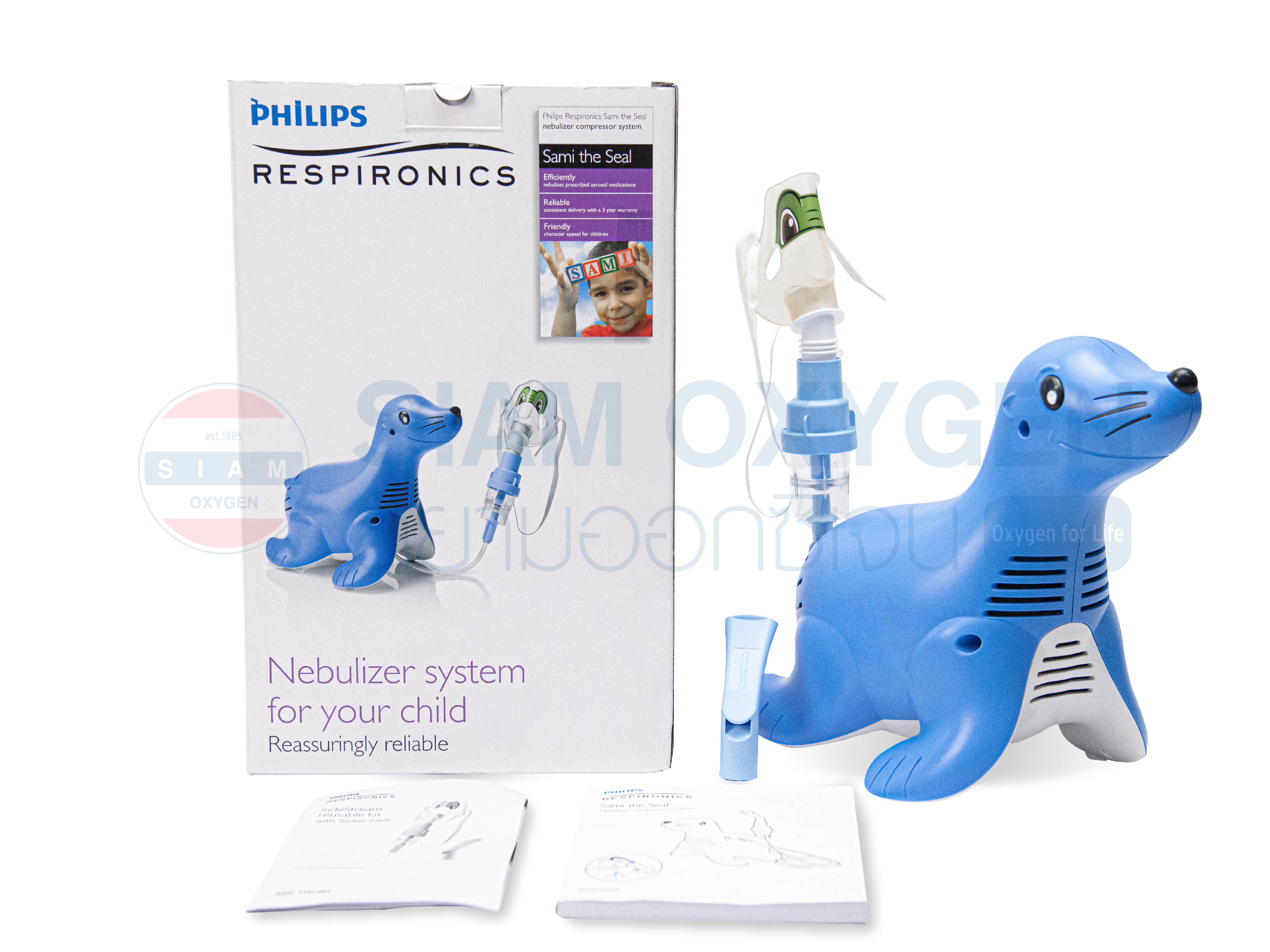 เครื่องพ่นละอองยา สำหรับเด็ก Philips รุ่น Sami the Seal