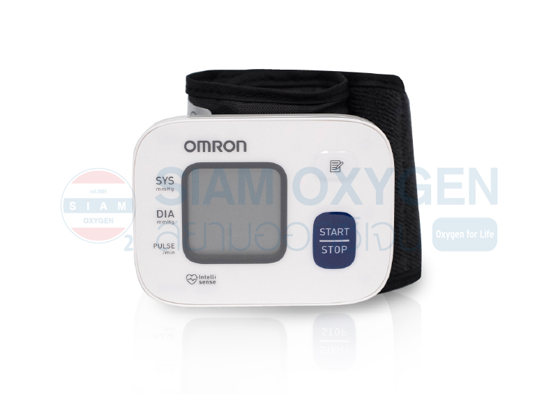 เครื่องวัดความดันโลหิตดิจิตอลข้อมือ Omron รุ่น HEM-6161