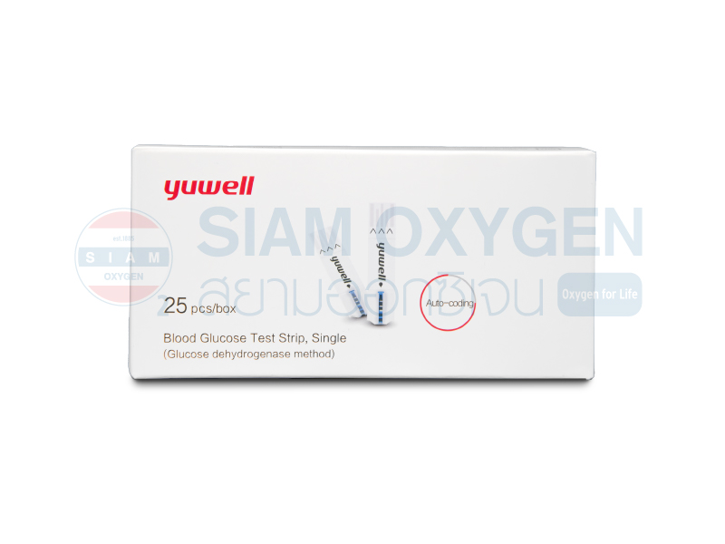 แถบตรวจวัดระดับน้ำตาลในเลือด Yuwell Y350