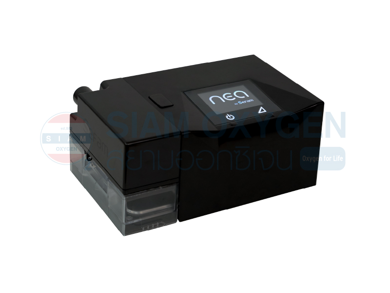 เครื่องช่วยหายใจ แบรนด์ฝรั่งเศส ยี่ห้อ Sefam รุ่น Nea auto ModCom + (BLE + Wifi) (ตัวเครื่อง+หม้อทำความชื้น)